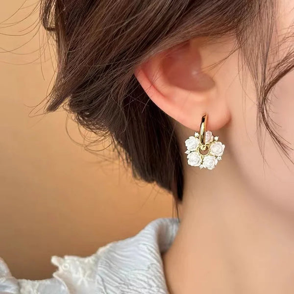 Boucles d'oreilles Romantique Française