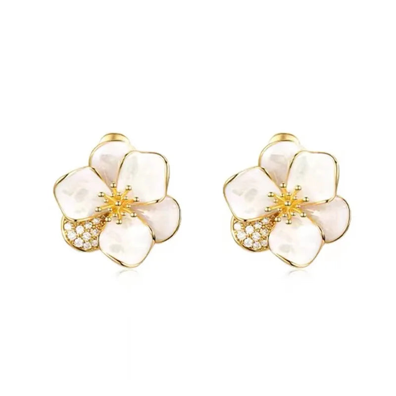 Boucles D'oreiles Fleurs Femme