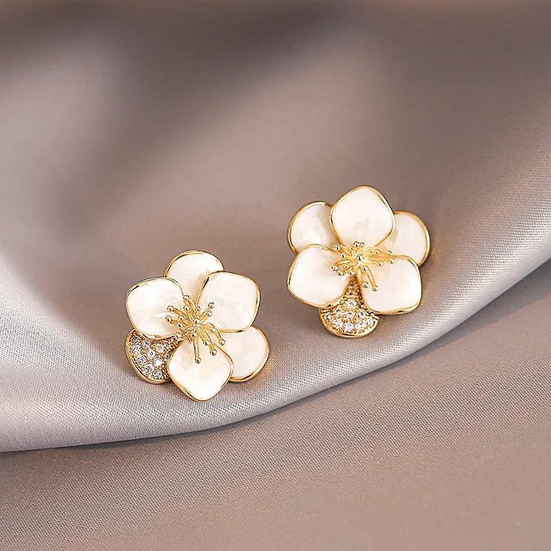 Boucles D'oreiles Fleurs Femme