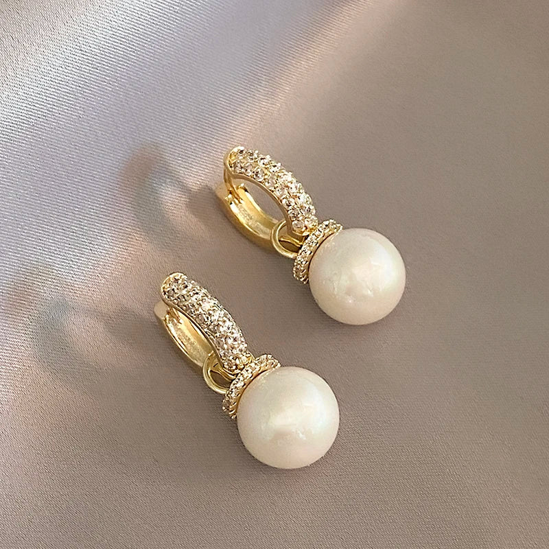 Boucles D'oreilles Perle Française