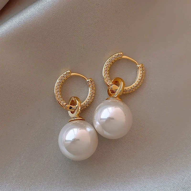 Boucles D'oreilles Perle Américaine